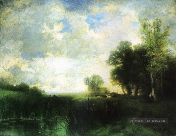 Lowery Day paysage Thomas Moran Peinture à l'huile